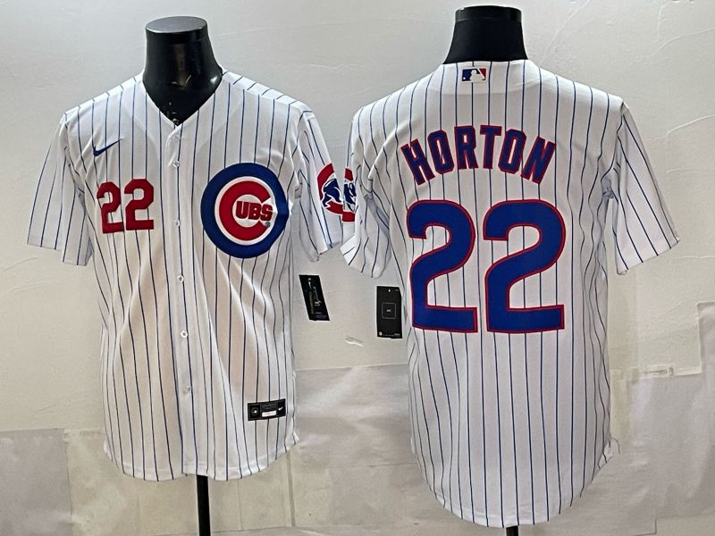 Men Chicago Cubs #22 Horton White Stripe Game 2026 Nike MLB Jersey style 005->pittsburgh pirates->MLB Jersey